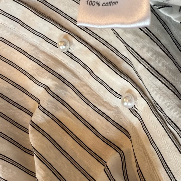 Anthropologie FrenchMauve Striped Buttondown, NEW - Picture 12 of 15